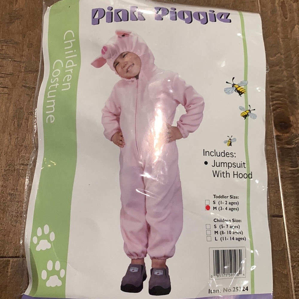 Pig costume 3-4 years old